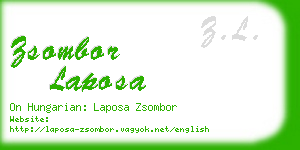 zsombor laposa business card